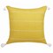 Edge Collections - 20" x 20" - Yellow - Striped Decorative Pillow for Stylish Home Decor - 1 Piece